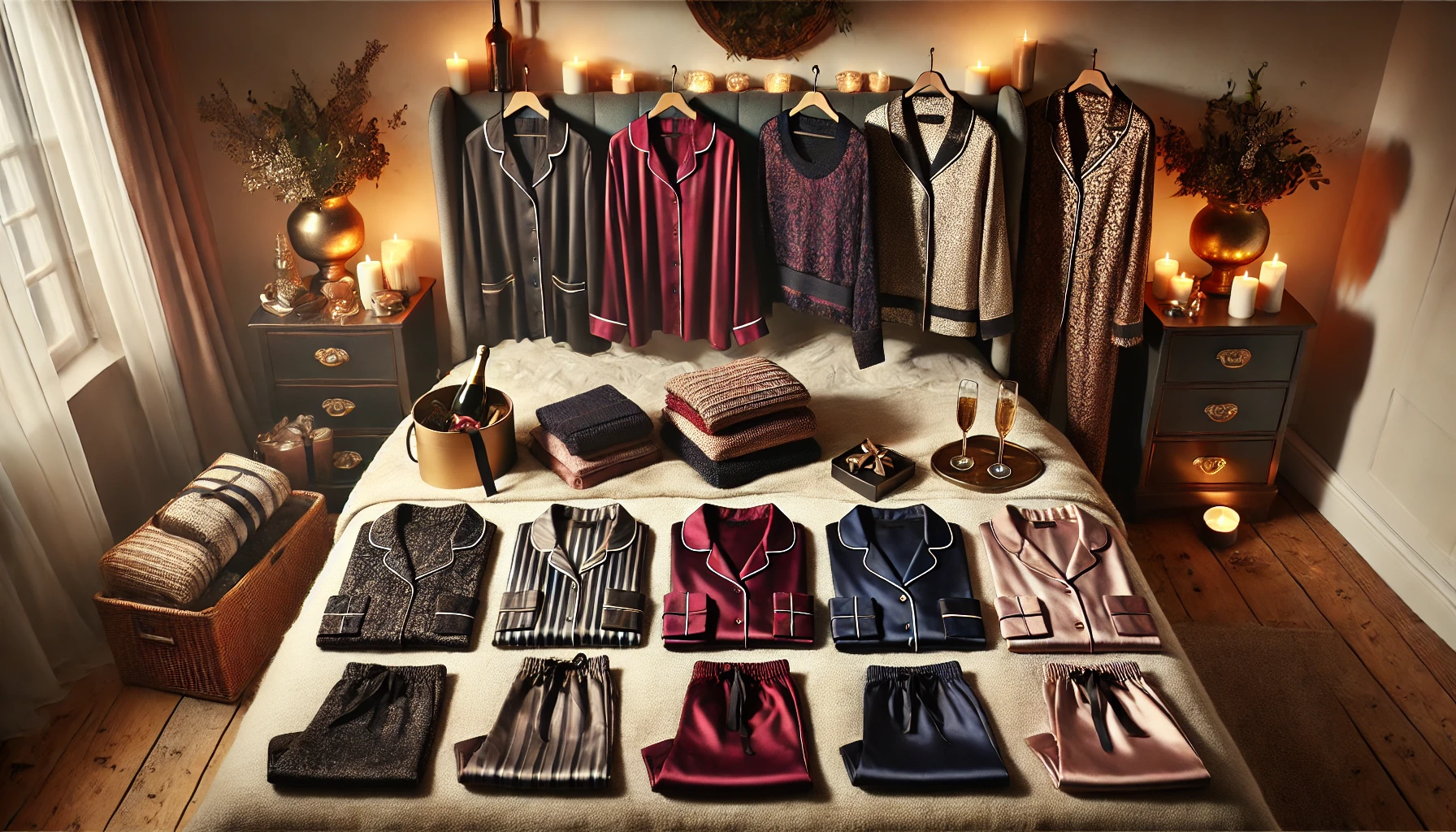 إطلالا8 إطلالات مستوحاة من ملابس النوم الفاخرة للاحتفال بليلة رأس السنة الجديدة في المنزل